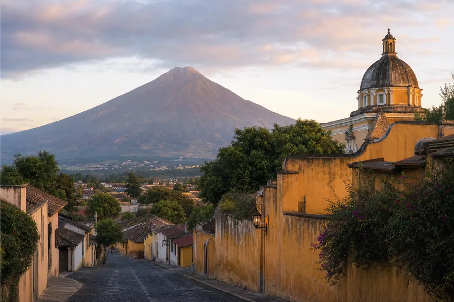 Illustration photographique : une vue éditoriale de Guatemala, Guatemala. Illustration éditoriale, scène imaginaire.