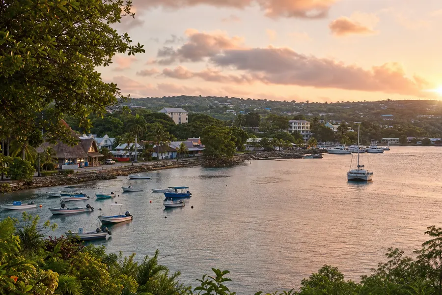 Illustration photographique : une vue éditoriale de Port-Vila, Vanuatu. Illustration éditoriale, scène imaginaire.