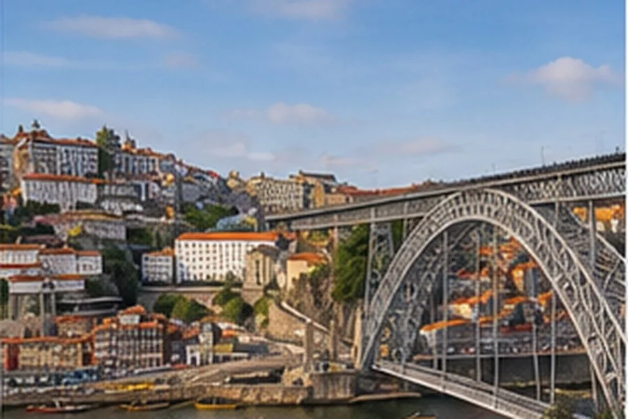 Illustration photographique : la Ribeira et le pont Dom-Luís à Porto.
