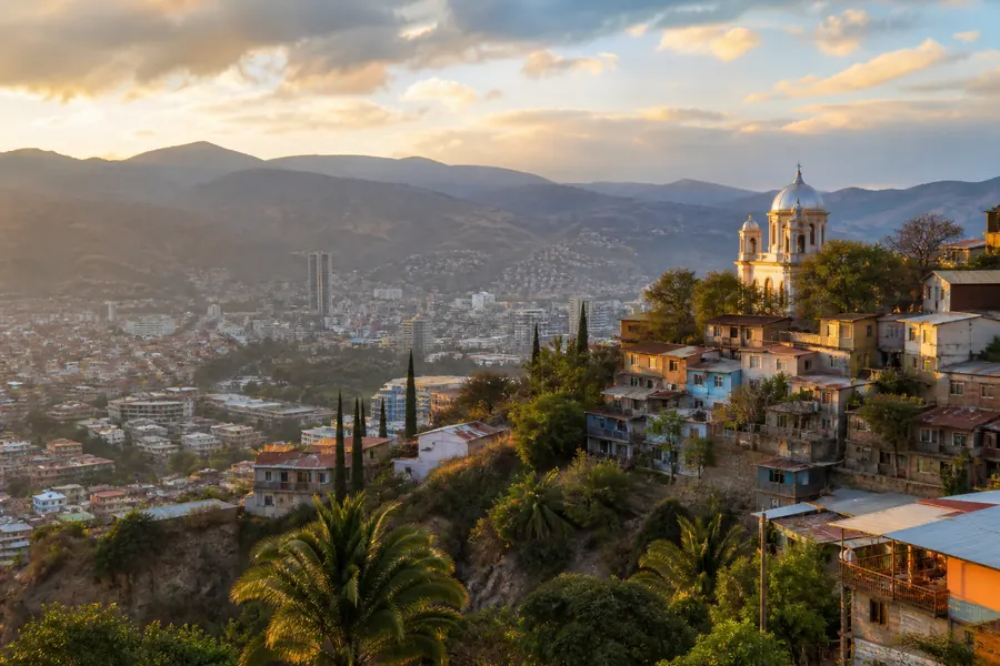 Illustration photographique : une vue éditoriale de Tegucigalpa, Honduras. Illustration éditoriale, scène imaginaire.
