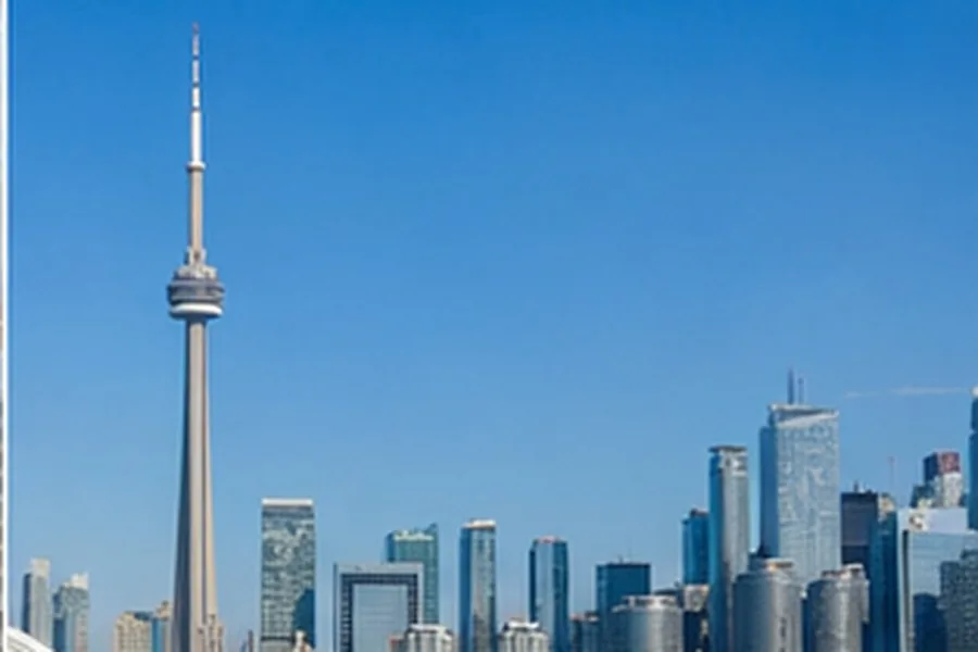 Illustration photographique : la tour CN et le front de lac de Toronto.