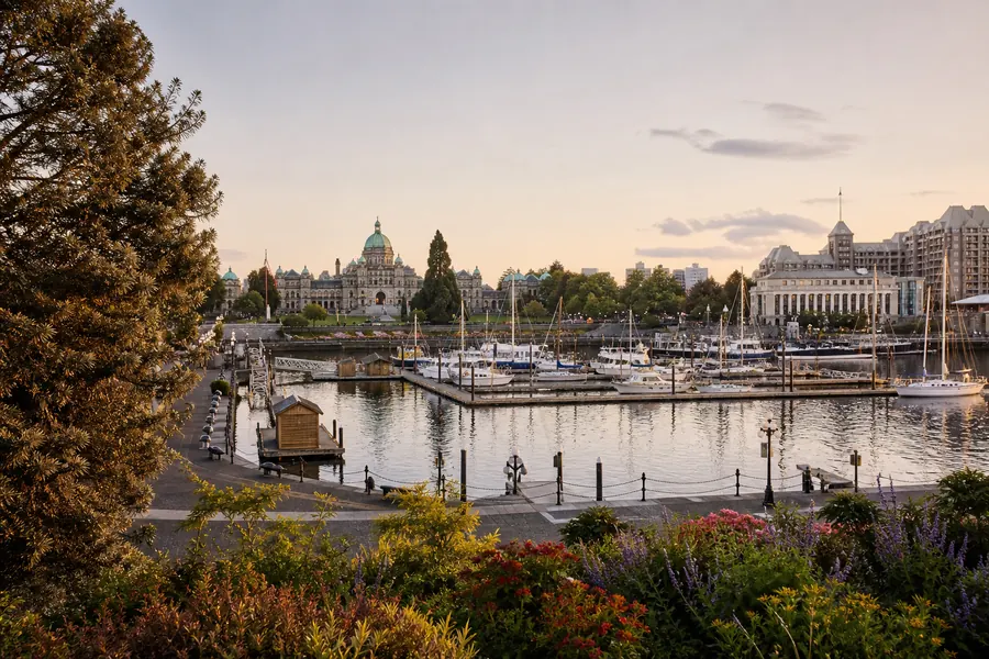Illustration photographique : une vue éditoriale de Victoria, Canada.